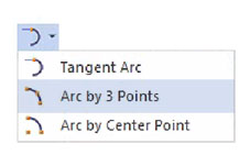 Arc by 3 Points Tool