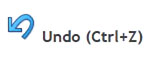 Undo tool (Ctrl + Z)