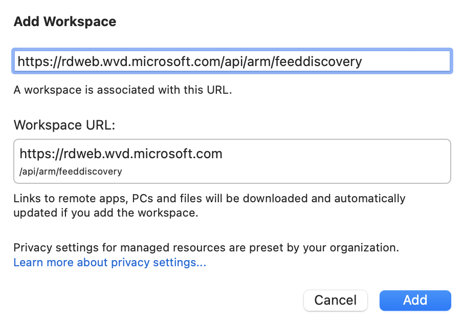 Enter the URL.