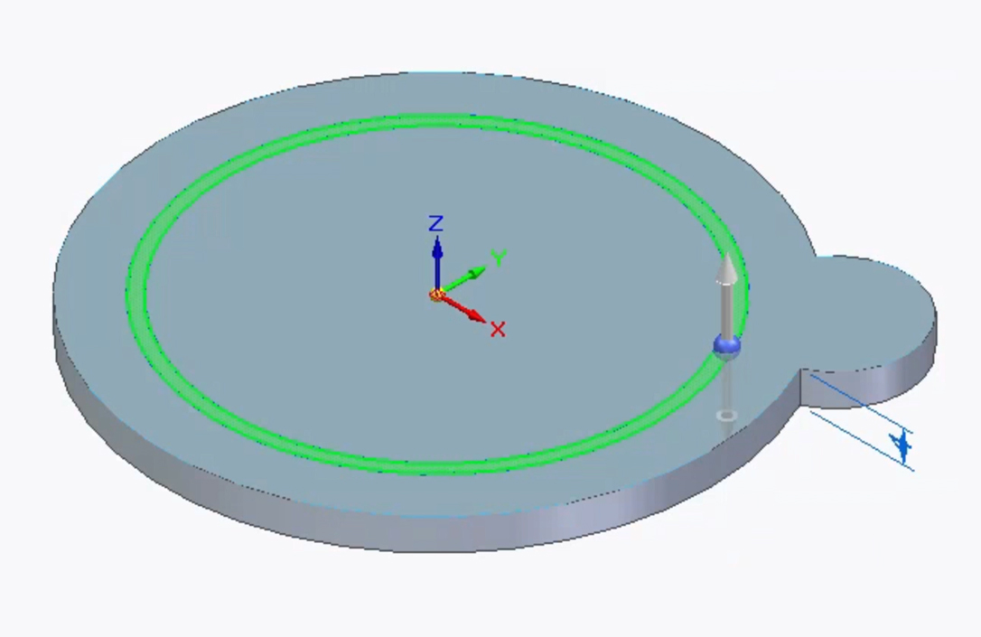 Inner lid extrusion area.