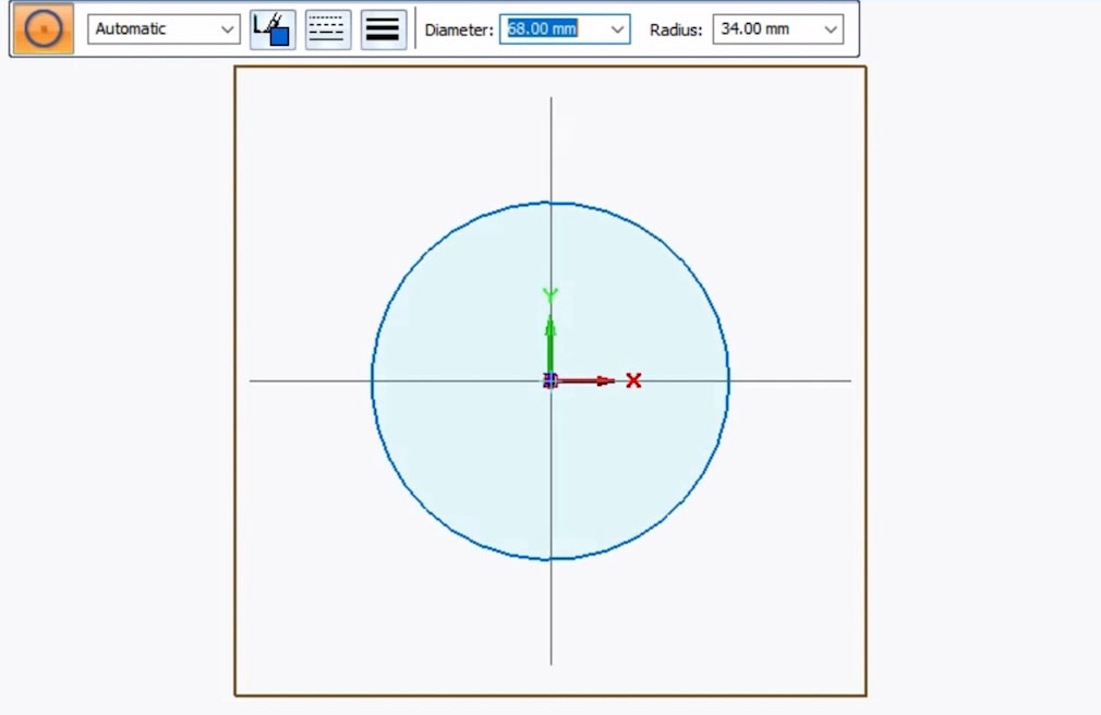 Outer circle.