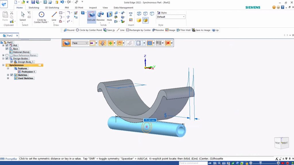Extruding the pipe for axles.